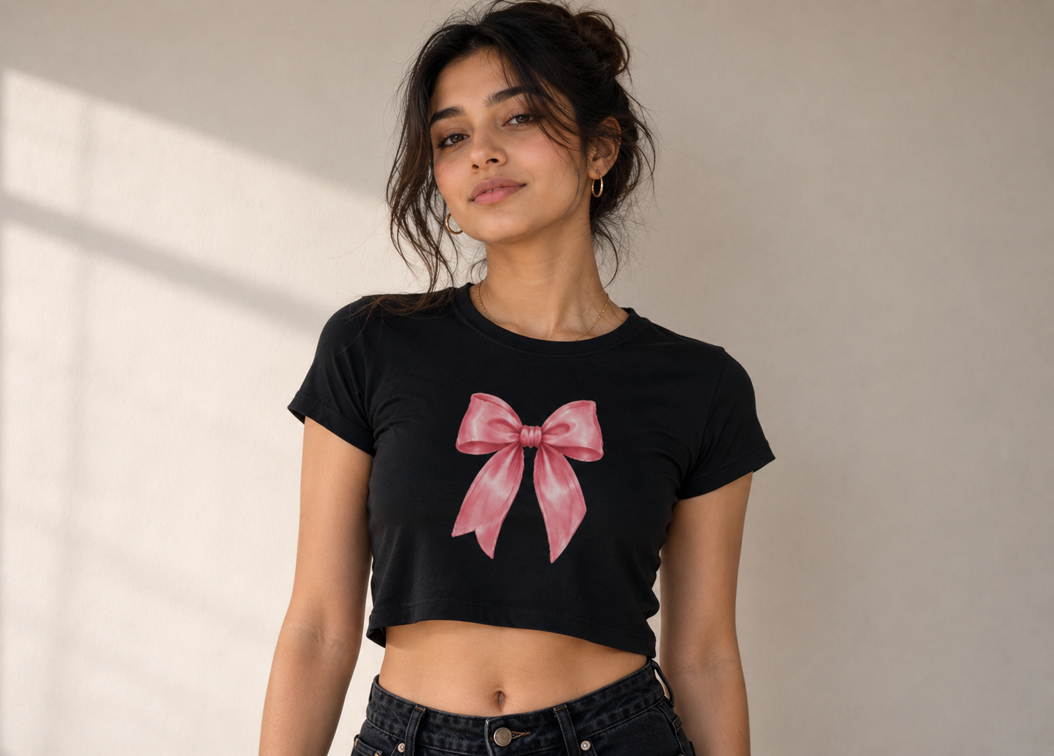 Cute Bow Crop Top