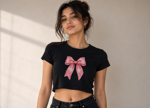 Cute Bow Crop Top