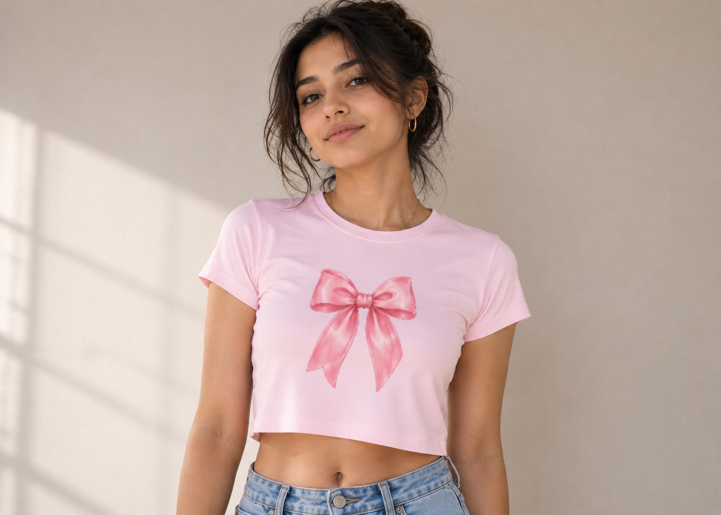 Cute Bow Crop Top