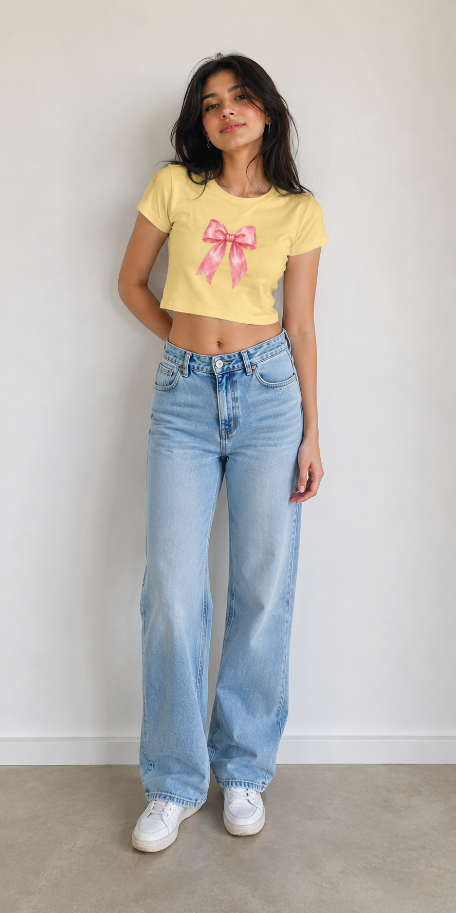Cute Bow Crop Top