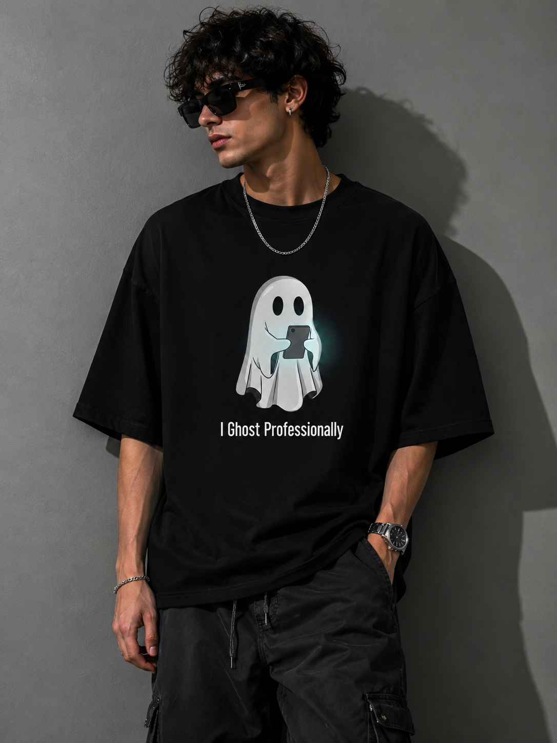 I Ghost Professionally Oversized T-Shirt