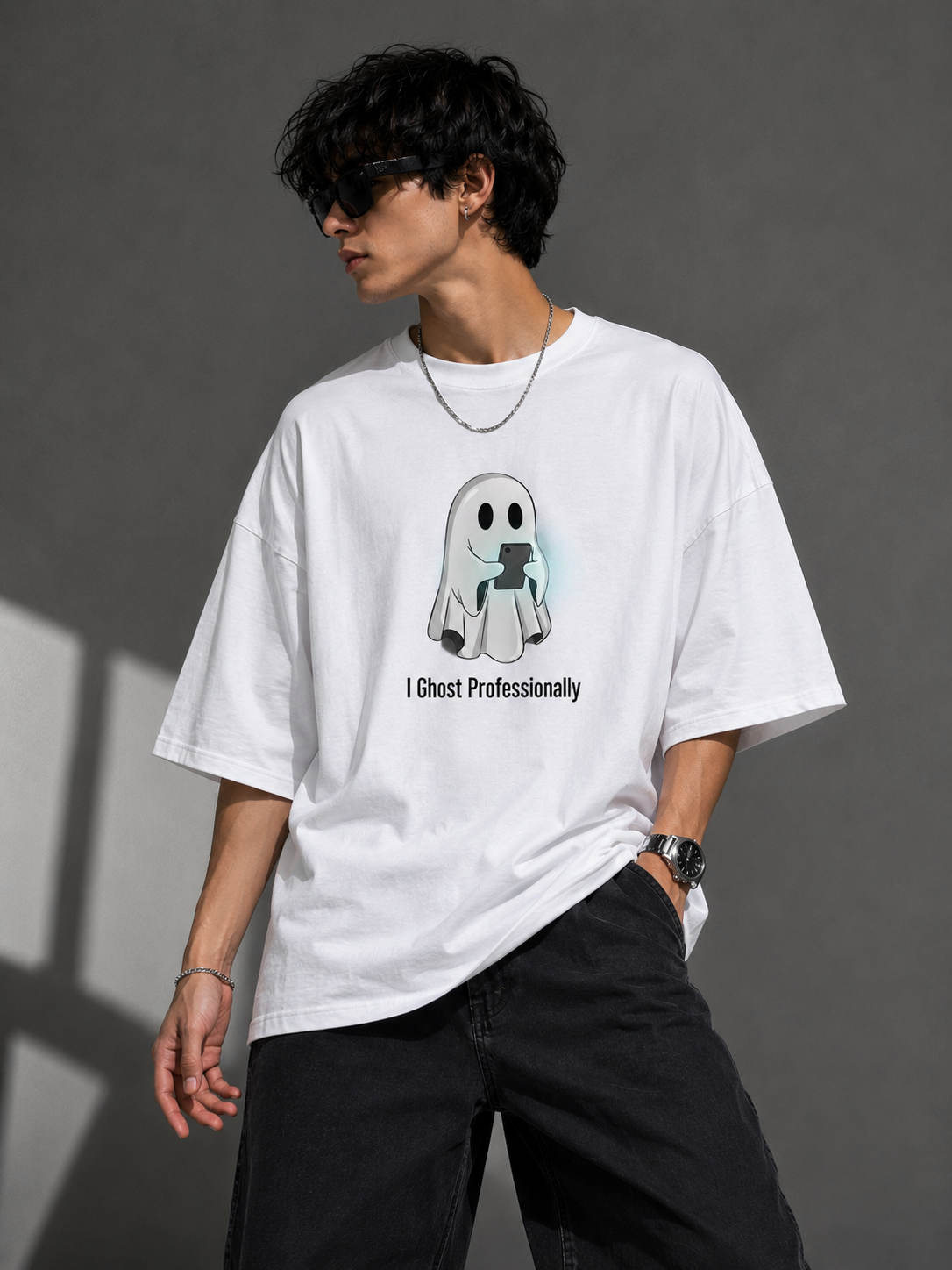 I Ghost Professionally Oversized T-Shirt