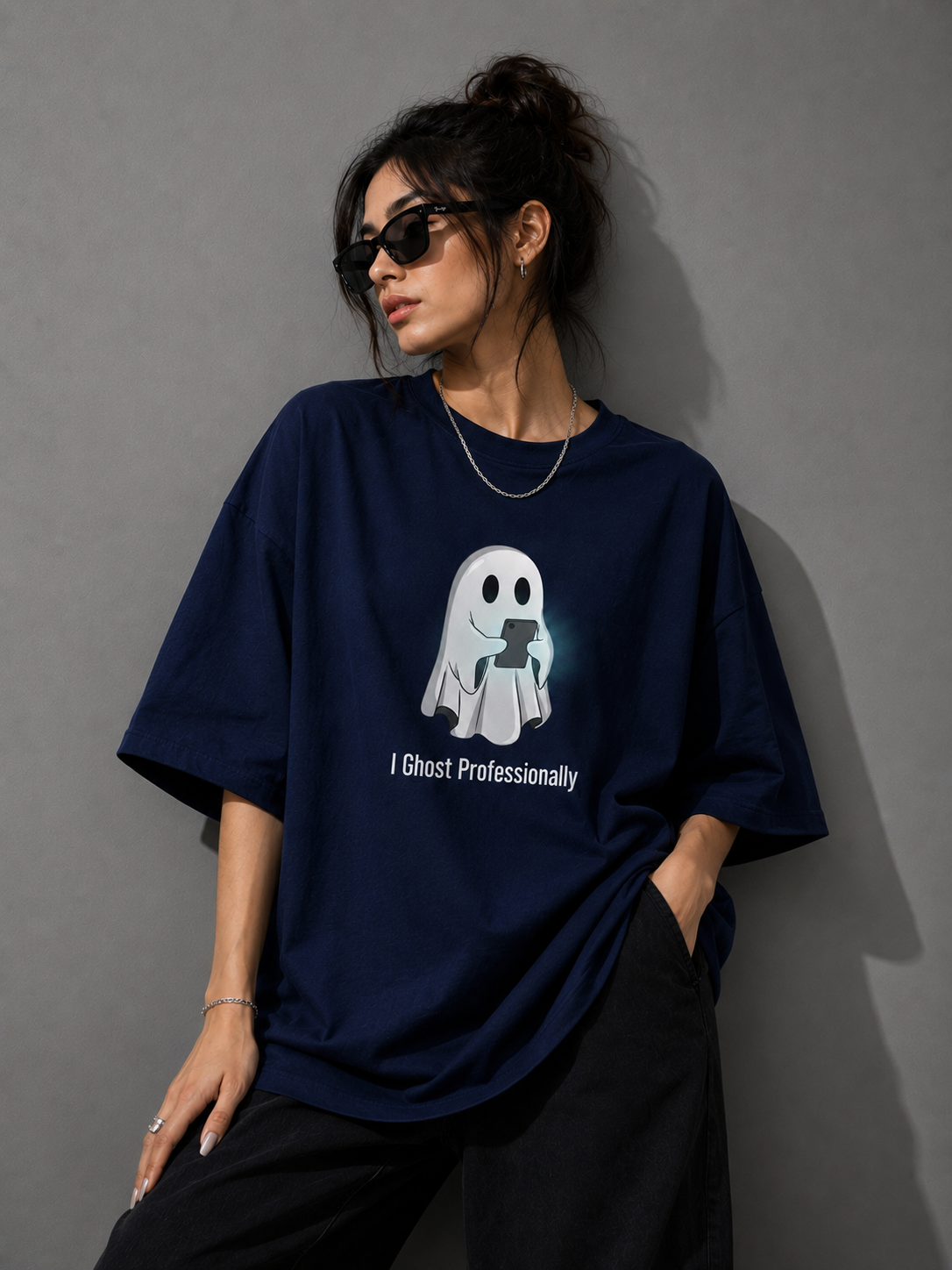 I Ghost Professionally Oversized T-Shirt