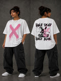 Drip X Unisex Standard Oversized White T-shirt 180 GSM